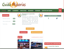 Tablet Screenshot of guide-pizzerias.com